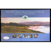 Tom Lehman PGA Golfer Signed AT&T Pebble Beach 2005 Flyer Program JSA Authentic