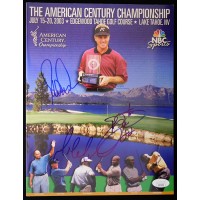 Mario Lemieux Emmitt Smith Dan Quinn Signed 2003 Golf Program JSA Authenticated