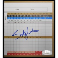 Stacy Lewis LPGA Signed Blackhawk Country Club Scorecard JSA Authenticated