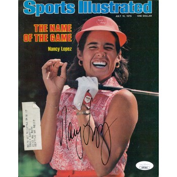 Nancy Lopez LPGA Signed Sports Illustrated Cut Magazine Page JSA Authenticated