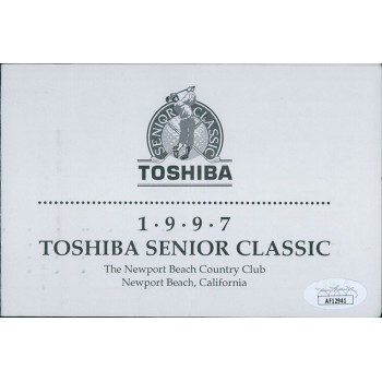 Bob Murphy PGA Signed 1997 Toshiba Senior Classic Scorecard JSA Authenticated