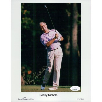 Bobby Nichols PGA Golfer Signed 8x10 Matte Photo JSA Authenticated
