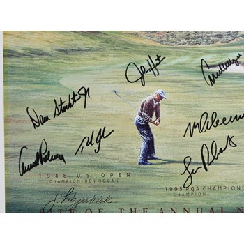 Nissan Open Field Signed 19.5x25.5 Poster by 29 Golfers Palmer JSA Authenticated
