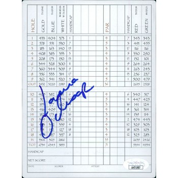 Lorena Ochoa LPGA Golfer Signed The Ridge Golf Club Scorecard JSA Authenticated