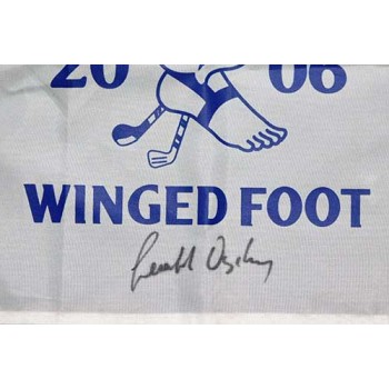 Geoff Ogilvy PGA Signed 2006 US Open Winged Foot Golf Pin Flag JSA Authenticated