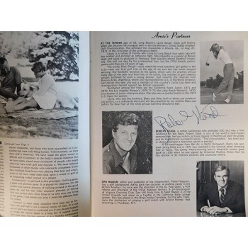 Arnold Palmer and Robert Stack Signed 1972 Exhibition Program JSA Authenticated