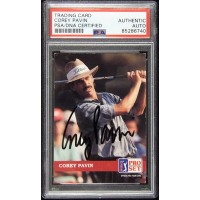 Corey Pavin Signed 1992 PGA Tour Pro Set Card #84 PSA Authenticated
