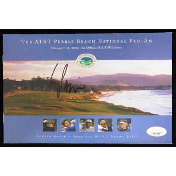 Corey Pavin PGA Golfer Signed AT&T Pebble Beach 2005 Flyer Program JSA Authentic