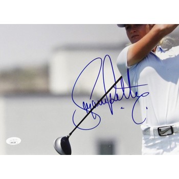 Suzann Pettersen LPGA Golfer Signed 12x18 Glossy Photo JSA Authenticated