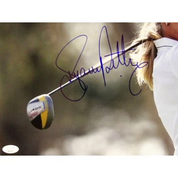 Suzann Pettersen LPGA Golfer Signed 12x18 Glossy Photo JSA Authenticated