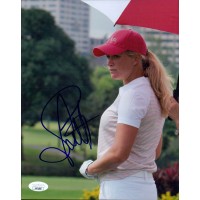 Suzann Pettersen LPGA Golfer Signed 8x10 Glossy Photo JSA Authenticated