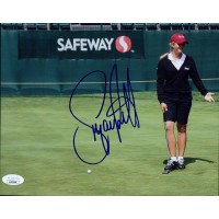 Suzann Pettersen LPGA Golfer Signed 8x10 Glossy Photo JSA Authenticated