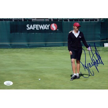 Suzann Pettersen LPGA Golfer Signed 8x12 Glossy Photo JSA Authenticated