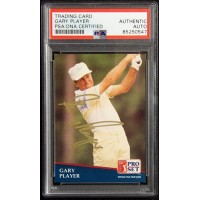 Gary Player Golfer Signed 1991 PGA Tour Pro Set Card #194 PSA Authenticated