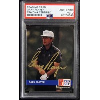 Gary Player Golfer Signed 1992 PGA Tour Pro Set Card #212 PSA Authenticated