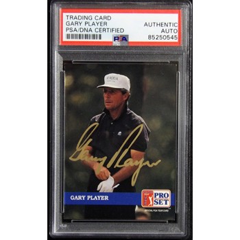 Gary Player Golfer Signed 1992 PGA Tour Pro Set Card #212 PSA Authenticated