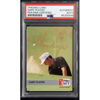 Gary Player Golfer Signed 1992 PGA Tour Pro Set Card #270 PSA Authenticated