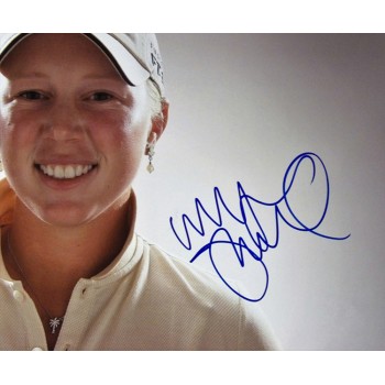Morgan Pressel LPGA Golfer Signed 12x18 Glossy Photo JSA Authenticated