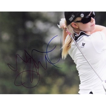 Morgan Pressel LPGA Golfer Signed 12x18 Glossy Photo JSA Authenticated