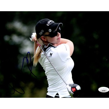 Morgan Pressel LPGA Golfer Signed 8x10 Glossy Photo JSA Authenticated