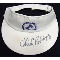 Chi Chi Rodriguez PGA Golfer Signed Pelican Hill Golf Club Visor JSA Authentic