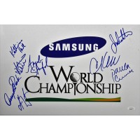 Samsung LPGA World Championship Signed 12x18 Photo JSA Auth Kerr Inkster Creamer