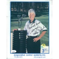 Patty Sheehan LPGA Golfer Signed 8.5x11 Cardstock Promo Photo JSA Authenticated