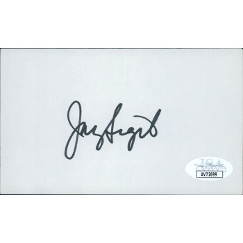 Jay Sigel PGA Golfer Signed 3x5 Index Card JSA Authenticated