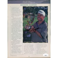 Scott Simpson PGA Golfer Signed 8x11 Cut Magazine Page Photo JSA Authenticated