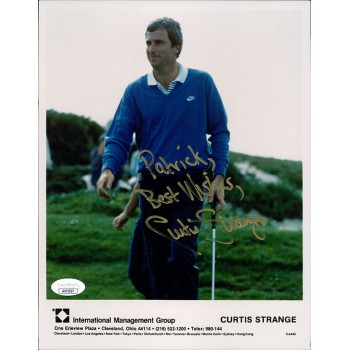 Curtis Strange PGA Golfer Signed 8x10 Glossy Photo JSA Authenticated