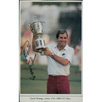 Curtis Strange PGA Golfer Signed 3x5 Cut Magazine Photo JSA Authenticated