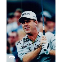 Hal Sutton PGA Golfer Signed 8x10 Glossy Photo JSA Authenticated Damaged