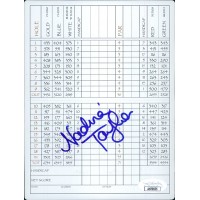 Nadina Taylor LPGA Golfer Signed The Ridge Golf Club Scorecard JSA Authenticated