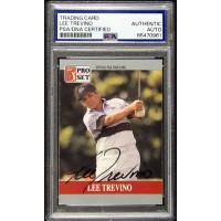 Lee Trevino Signed 1990 PGA Tour Pro Set Prototype Card PSA Authenticated