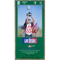 Duffy Waldorf PGA Golfer Signed Las Vegas Invitational 1997 Ticket JSA Authentic
