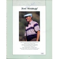 Tom Weiskopf PGA Golfer Signed 8.5x11 Program Photo Page JSA Authenticated