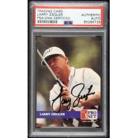 Larry Ziegler Signed 1992 PGA Tour Pro Set Card #229 PSA Authenticated