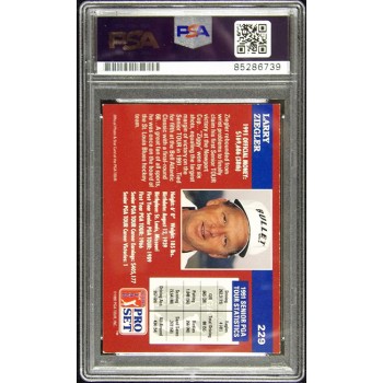 Larry Ziegler Signed 1992 PGA Tour Pro Set Card #229 PSA Authenticated