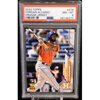 Yordan Alvarez Houston Astros 2020 Topps Rookie Card #276 PSA 8 Near Mint