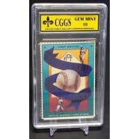 Baseball Cover 1992 St. Vincent HOF Heroes Stamps Baseball Card GGS 10 Gem Mint