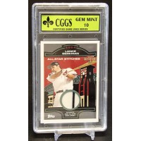 Lance Berkman 2004 Topps All-Star Stitches Card #ASR-LB CGGS 10 Gem Mint