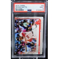 Mookie Betts Boston Red Sox 2019 Topps Batting Card #50 PSA 9 Mint