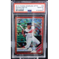 Mookie Betts Boston Red Sox 2019 Panini Donruss Optic Red Card #99 PSA 10 Mint