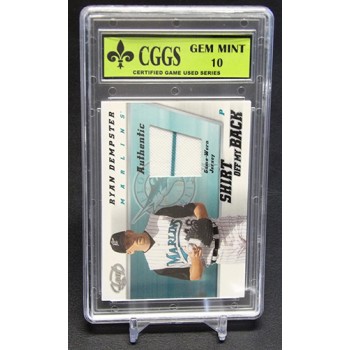 Ryan Dempster 2002 Leaf Shirt Off My Back Jersey Card #SBRD CGGS 10 Gem Mint