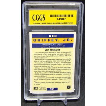 Ken Griffey Jr. Seattle Mariners 1992 Fleer #709 CGGS 10 Gem Mint