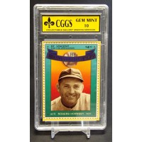 Rogers Hornsby 1992 St. Vincent HOF Heroes Stamps Card #6 CGGS 10 Gem Mint