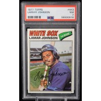 Lamar Johnson Chicago White Sox 1977 Topps Baseball Card #443 PSA 7 Near Mint