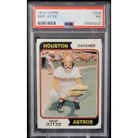 Skip Jutze Houston Astros 1974 Topps Baseball Card #328 PSA 7 Near Mint