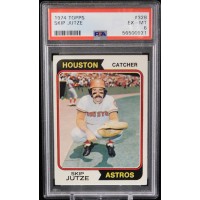 Skip Jutze Houston Astros 1974 Topps Baseball Card #328 PSA 6 EX-MT