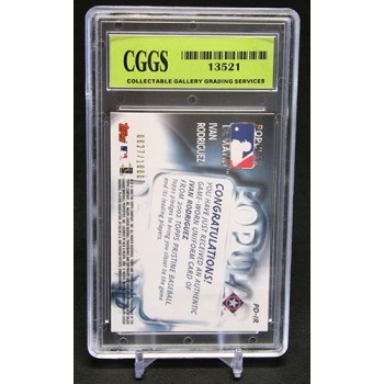 Ivan Rodriguez 2002 Topps Pristine Popular Demand Card #PD-IR /1000 CGGS 10 Mint